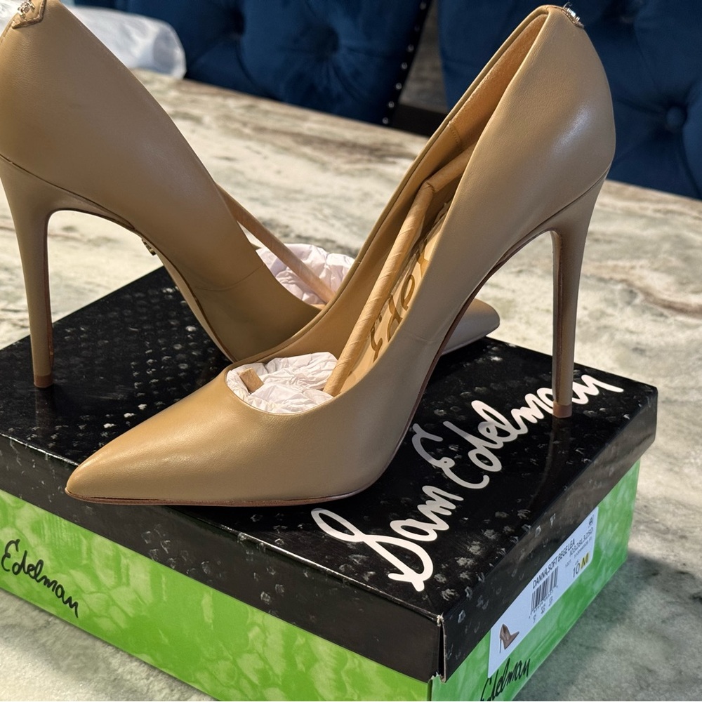 Sam Edelman Tan Stiletto Heels